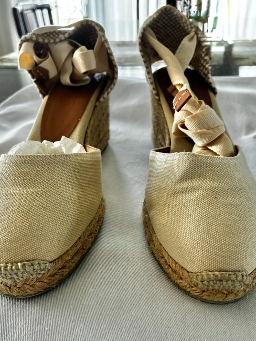 Castañer Cream Espadrilles Size 38 (European)/ 7.5 US